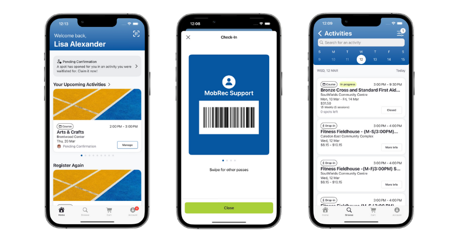 Town of Caledon's White-Label Mobile App with Xplor Recreation