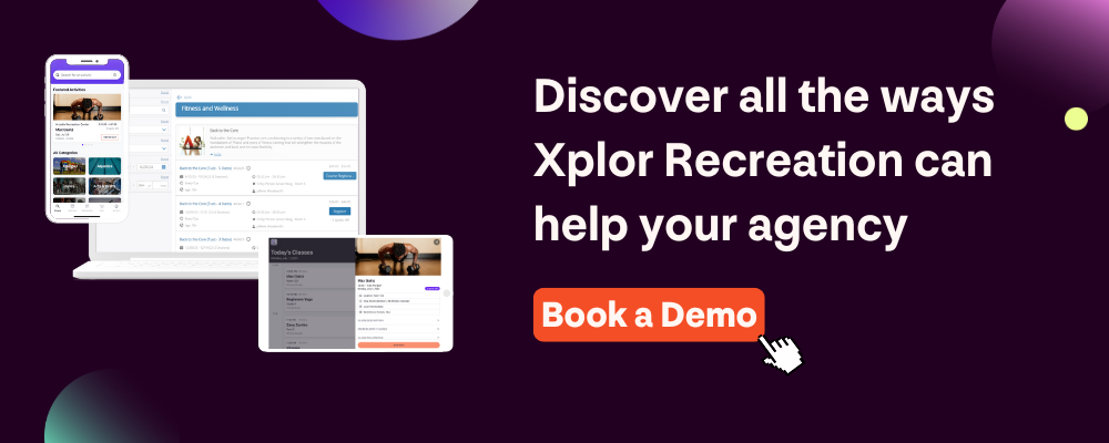 Xplor Recreation case study book a demo graphic